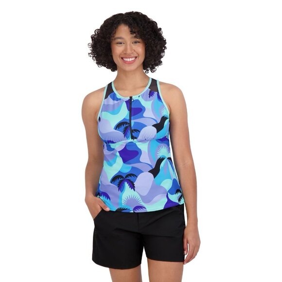 ZeroXposur Women's Tankini Swimsuit Top Size M - Picture 1 of 9